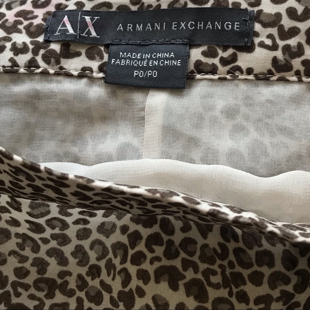 Armani exchange cheetah print maxi skirt SIZE PO